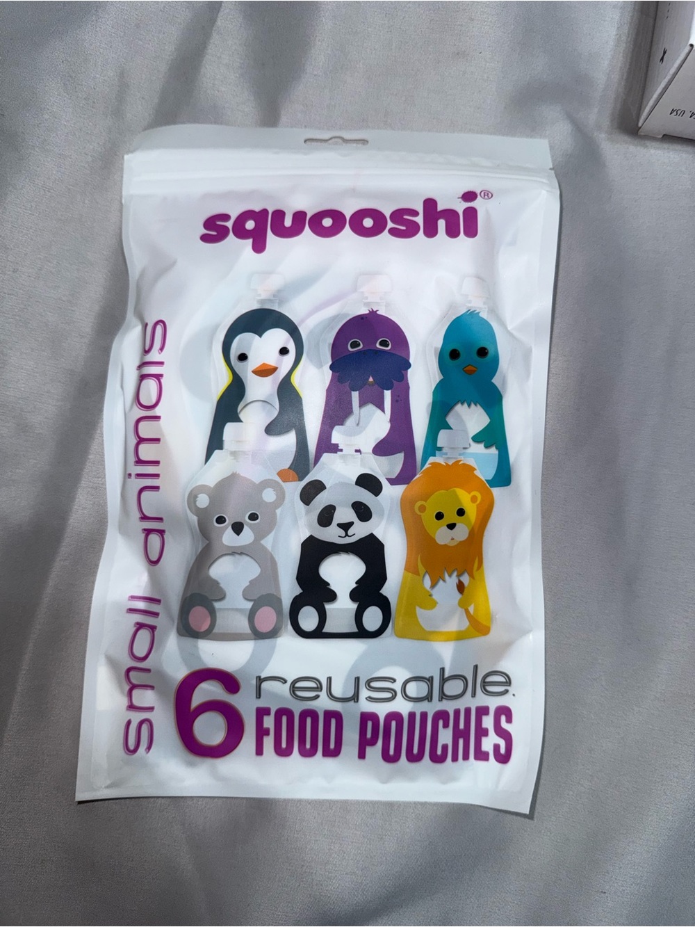 New in bag | Reusable Small Animals Food Pouches - Multicolor (6 Pack)